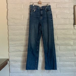 Zara Wide Leg Full Length Jeans